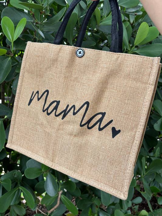 Mama Reusable Canvas Tote