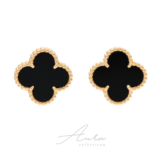 Vixen Clover Earring (black)